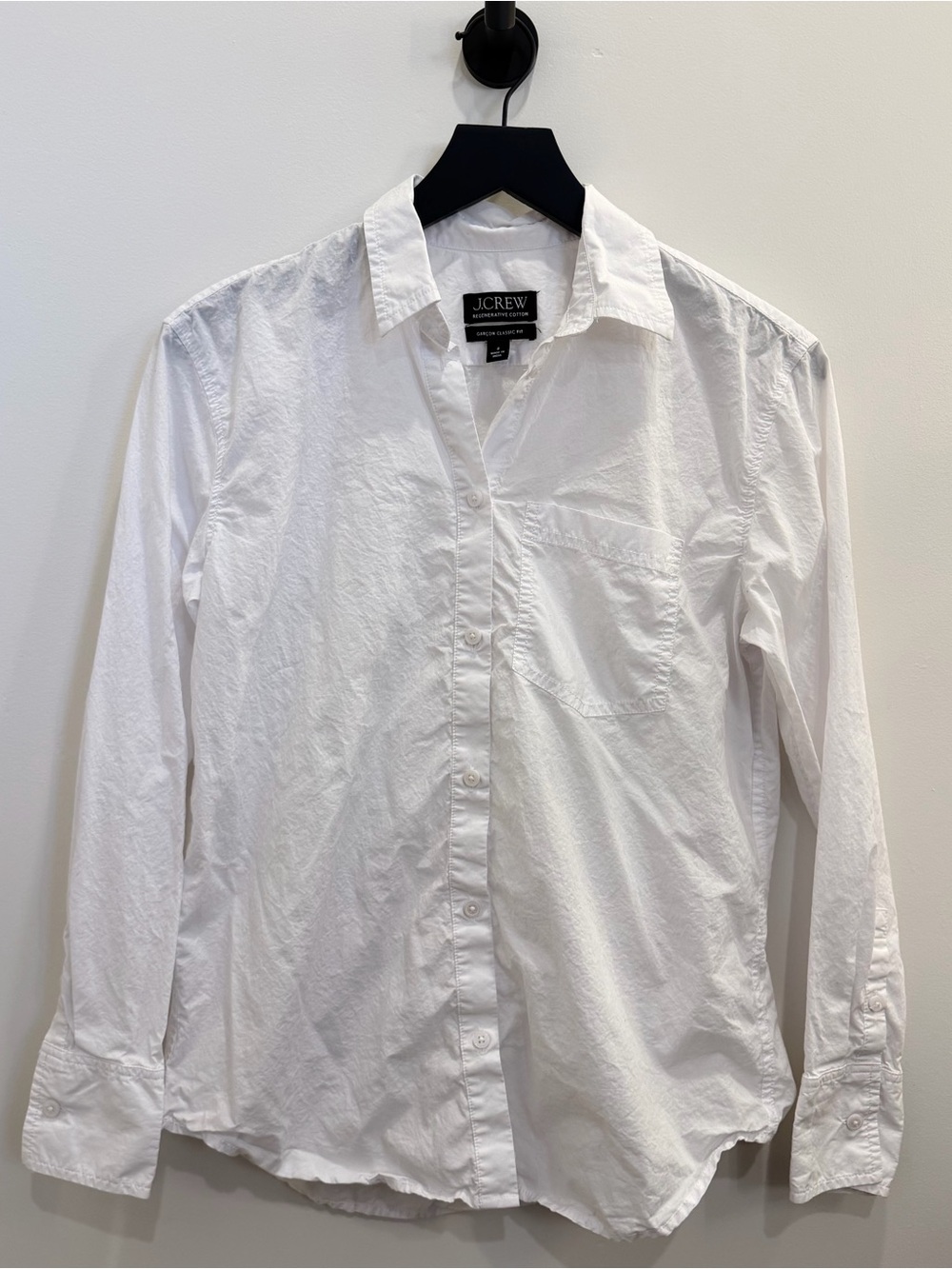 J. Crew Men’s White Long-Sleeve Button Shirt